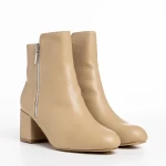 Дамски боти  бежови  от еко кожа  Everlee