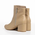 Дамски боти  бежови  от еко кожа  Everlee