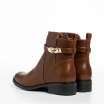 Дамски боти  кафяви  от еко кожа  Verity