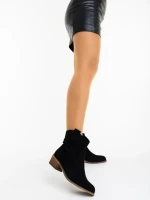 Дамски боти черни от текстилен материал Cosara