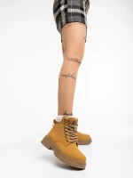 Дамски боти камел от еко кожа Tolena