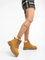 Дамски боти камел от еко кожа Tolena