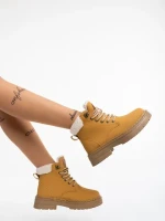 Дамски боти камел от еко кожа Tolena