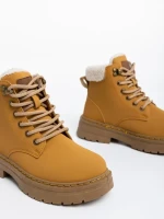 Дамски боти камел от еко кожа Tolena