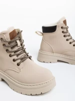 Дамски боти бежови от еко кожа Kaylea