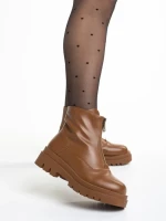 Дамски боти  кафяви  от еко кожа  Celestina