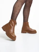 Дамски боти  кафяви  от еко кожа  Celestina