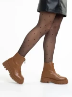 Дамски боти  кафяви  от еко кожа  Celestina