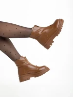 Дамски боти  кафяви  от еко кожа  Celestina