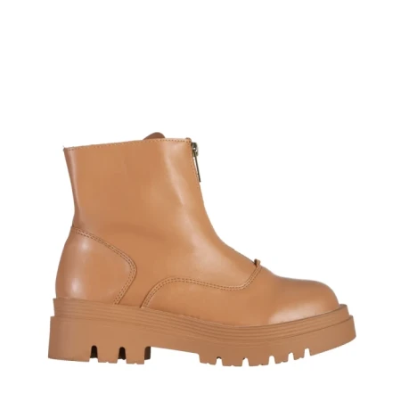 Дамски боти  камел  от еко кожа  Celestina