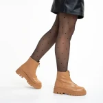 Дамски боти  камел  от еко кожа  Celestina