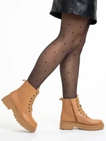 Дамски боти  бежови  от еко кожа  Adora