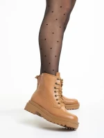 Дамски боти  бежови  от еко кожа  Adora