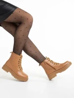 Дамски боти  бежови  от еко кожа  Adora