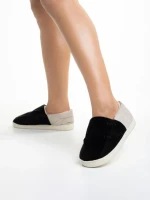 Дамски чехли  черни  от текстилен материал  Rogina