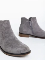 Дамски боти сиво от текстилен материал Sharyl