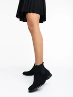 Дамски боти черни от текстилен материал Sauda