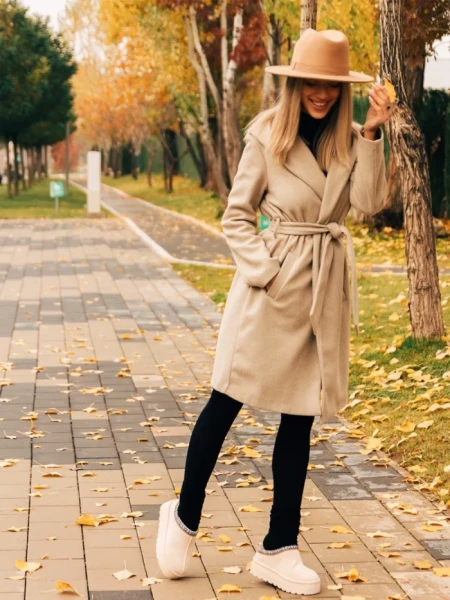 Дамски чехли светло бежови от текстилен материал Valtera