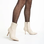 Дамски боти  бежови  от еко кожа  Kailani