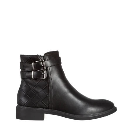 Дамски боти  черни  от еко кожа  Deliza