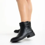 Дамски боти  черни  от еко кожа  Deliza