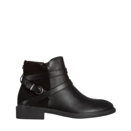 Дамски боти  черни  от еко кожа  Darinda