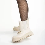 Дамски боти  бежови  от еко кожа  Patrisha