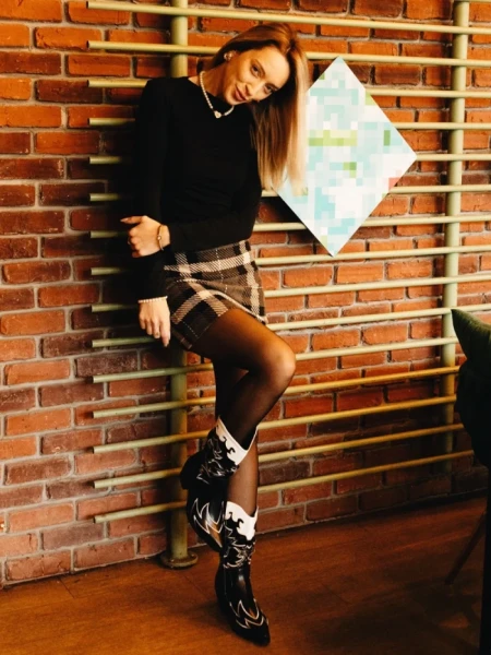 Дамски чизми черни от еко кожа Mariyka