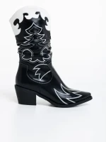 Дамски чизми черни от еко кожа Mariyka