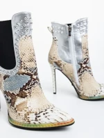 Дамски боти бежови от еко кожа Katee