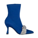 Дамски боти  сини  от текстилен материал  Revonda