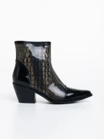 Дамски чизми черни от синтетичен материал Nakisha