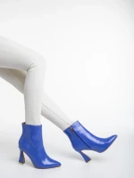 Дамски боти лилави от лачена еко кожа Deianira
