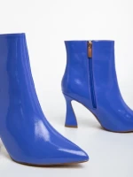 Дамски боти лилави от лачена еко кожа Deianira
