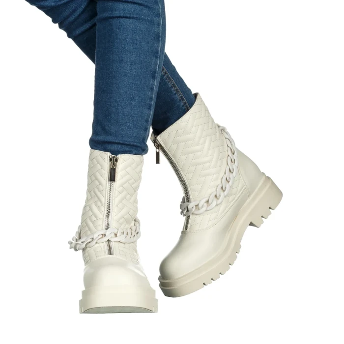 Дамски чизми Zesira бели