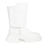 Дамски чизми  бели от еко кожа  Candra