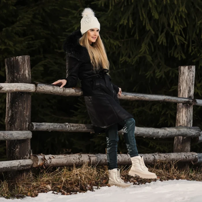 Дамски боти Kasina бежови