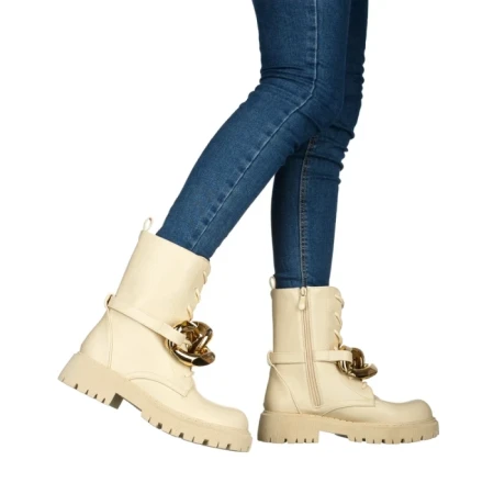 Дамски боти Emika бежови