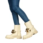 Дамски боти Emika бежови