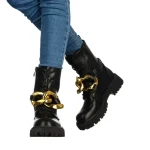 Дамски боти Emika черни