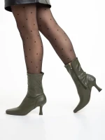 Дамски боти  зелени  от еко кожа  Journee