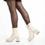 Дамски боти  бежови  от еко кожа  Emersyn