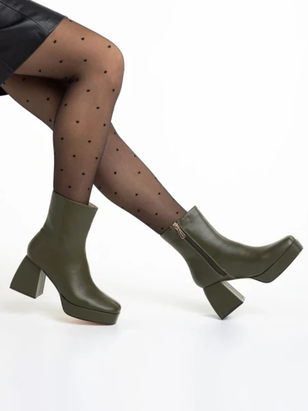 Дамски боти  зелени  от еко кожа  Emersyn