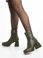 Дамски боти  зелени  от еко кожа  Emersyn