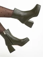 Дамски боти  зелени  от еко кожа  Emersyn