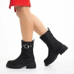 Дамски чизми  черни  от еко кожа  Gisselle