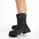 Дамски чизми  черни  от еко кожа  Gisselle