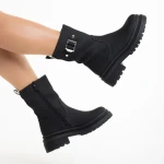 Дамски чизми  черни  от еко кожа  Gisselle