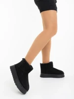 Дамски чизми черни от текстилен материал Amelina