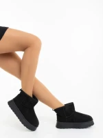Дамски чизми черни от текстилен материал Amelina